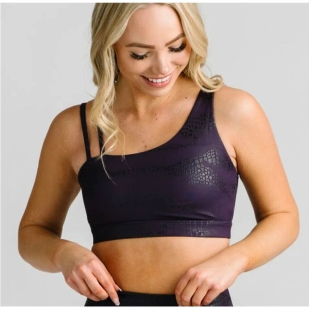 Zyia Active sports bra sz XL activewear athleisure Dark Orchid